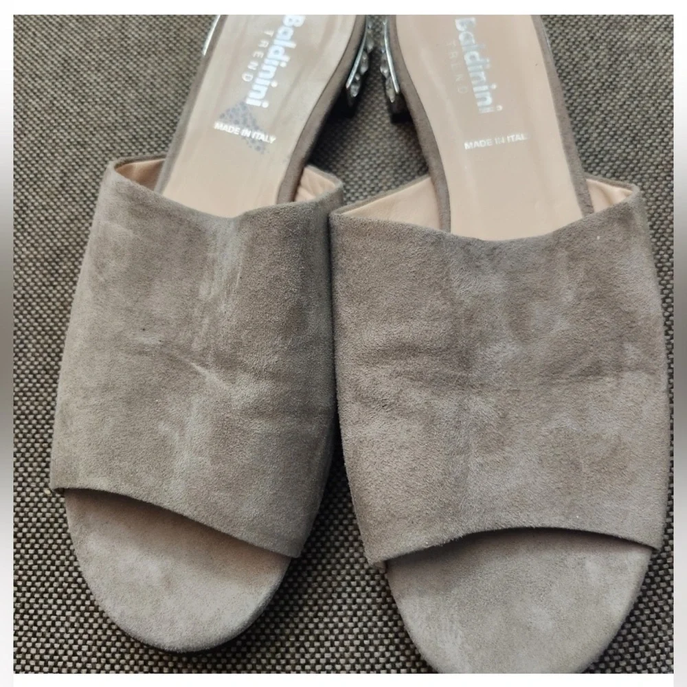 Baldinini Women's Gray Slide Sandals size 7 - Picture 3 of 6